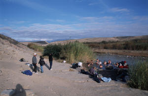 Hot springs along the Rio Grande