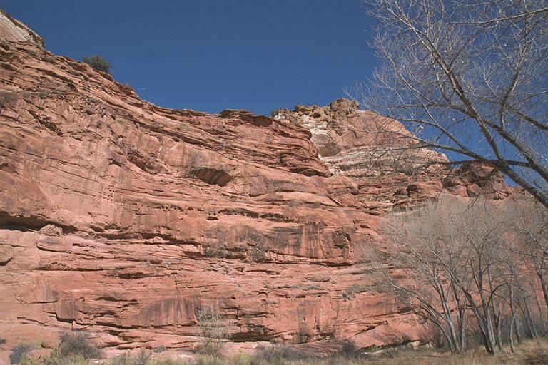 Rock Wall Along the Escalante