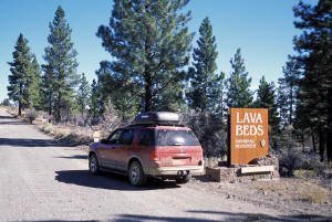 Entering Lava Beds NM